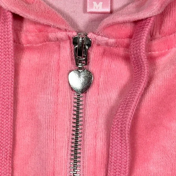 Dolls Kill My Little Pony Velour Cropped Track Jacket Women's M Pink Rhinestone - Picture 8 of 14
